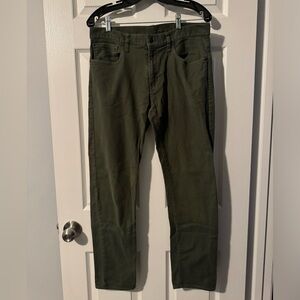 J crew green slim fit pants